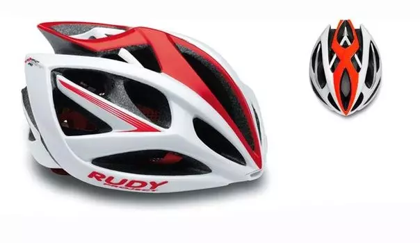 Велошлем Rudy Project AIRSTORM WHITE/RED SHINY