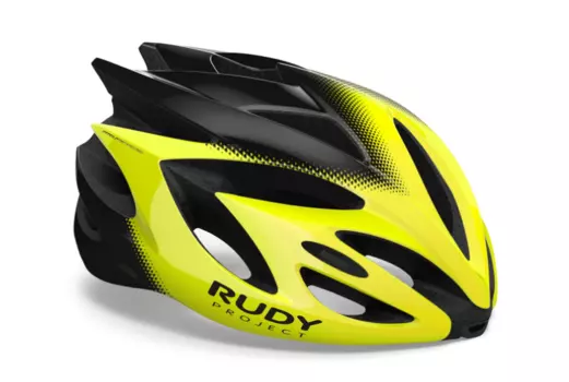 Велошлем Rudy Project RUSH Yellow Fluo/Black Shiny 2019, HL570162 (Размер: L (59-62 см))