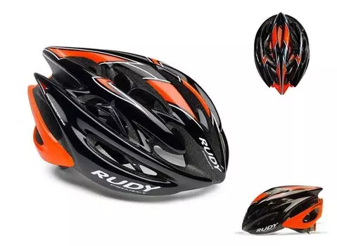 Велошлем Rudy Project STERLING BLK/ORA FLU/WHITE SHINY