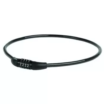 Велосипедный замок M-Wave, тросовый, кодовый, 8 х 600 мм, черный, 5-230101