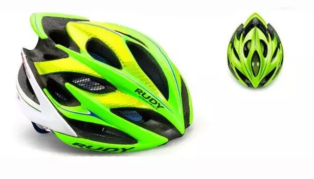 Велошлем Rudy Project WINDMAX CANNONDALE LIME/BLUE/WHITE 2017, HL529302CL (Размер: L (59-62 см))