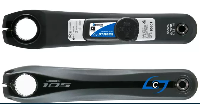 Измеритель мощности Stages для Shimano 105 5800, черный, 170 mm, 901-1036