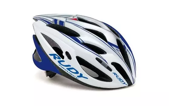 Велошлем Rudy Project ZUMA WHITE/SILVER/BLUE SHINY (Размер: L (59-61 см))