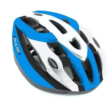 Велошлем спортивный AUTHOR PULSE INMOLD 111 BLU, 15 отверстий (50-56см) сине-белый 8-9001166