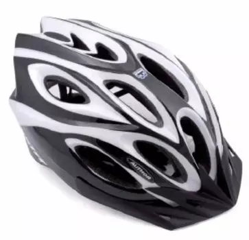 Велошлем спортивный AUTHOR SKIFF 083 Blk (58-62см) бело-черный 8-9001042