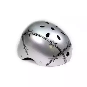 Велошлем TRIX, подростковый, серебристый