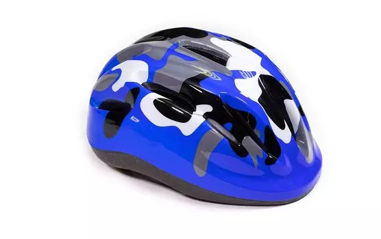 Велошлем TRIX, регулируемый, OUT-MOLD, милитари/светло-синий