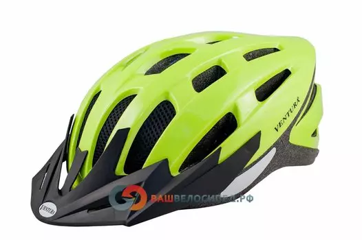 Велошлем VENTURA Semi-InMold, ярко-желтый, 5-730916 (Размер: 54-58 см)
