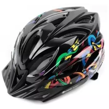 Велошлем Vinca Sport "Cool", взрослый, IN-MOLD, черный, VSH 25 "Cool" Black