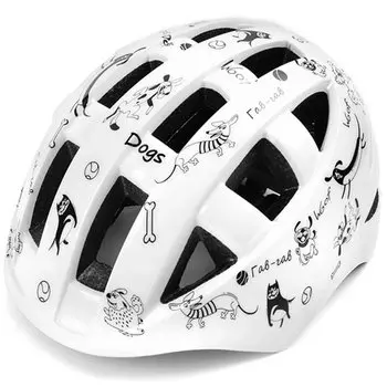 Велошлем Vinca Sport "dogs", IN-MOLD, детский, с регулировкой, VSH 8 dogs (Размер: M (54-57 см))