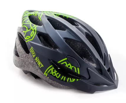 Велошлем Vinca Sport VSH 23 Celt, черный/зеленый (Размер: L (58-61 см))