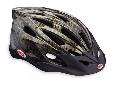 Велошлем женский Bell VELA black/gold leopard, черный с золотым
