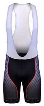 Велошорты 12-347 Men Bib Shorts S-9763-E8 с лямками с памперс E8 карбон-дизайн черные M FunkierBike