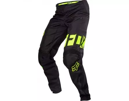 Велоштаны Fox Demo DH WR Pant, черно-желтые, полиэстер, влагозащитные