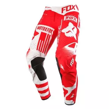 Велоштаны Fox Flexair Union Pants для экстремальной езды, красный 2016