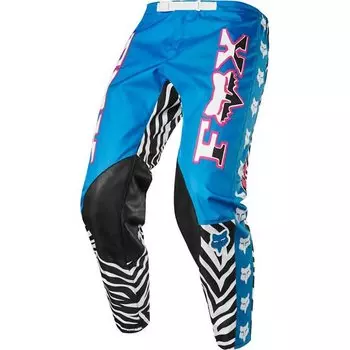 Велоштаны Fox Retro Zebra LE Pant, голубой 2019