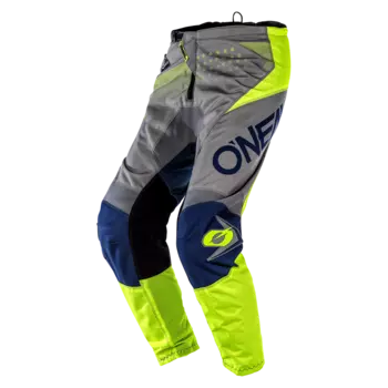 Велоштаны подростковые O'Neal Element Pant FACTOR, gray/blue/neon yellow (Размер: 20 (4/5))