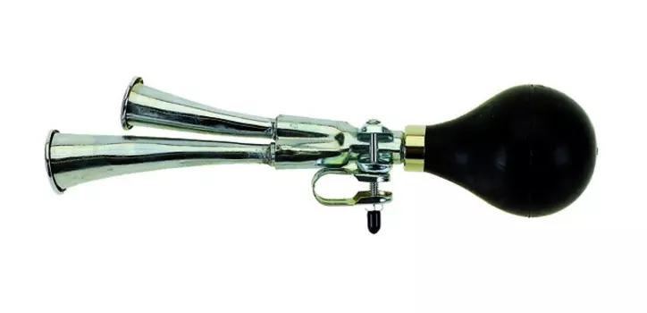 Велосигнал MESSING, дудка двойная, хром, AM0142