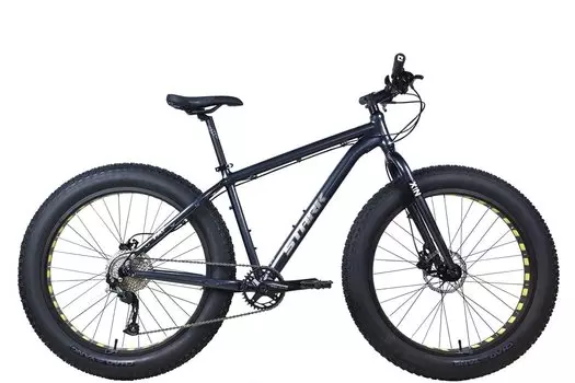 Велосипед фэтбайк Stark Fat 26" HD 2025, темно-серый/серебристый металлик, HQ-0017810 (Рама: L(19))