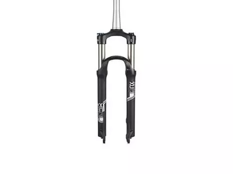 Вилка велосипедная амортизационная гидравлическая SUNTOUR, 26”, ход 100/120мм, черная, SF14-XCR32-RL-26B