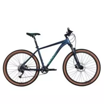Велосипед горный Stark Router 27,5", 2025, грозовой матовый/зеленый, HQ-0017921