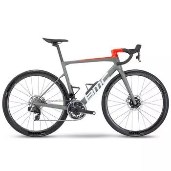 Велосипед шоссейный BMC Teammachine SLR01 ONE Dura Ace Di2 Disc Cosmic SL 32, 28", 2022, SLR01DADISCGray (Размер: 54, Рост: 180-184 см, Цвет: Серый/белый/красный)