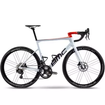 Велосипед шоссейный BMC Teammachine SLR01 THREE TWO FORCE AXS Disc 12V Miche Revox, 28", 2022, SLR01FORCEDISCGRAY (Размер: 51, Рост: 166-174 см, Цвет: Белый/черный/красный)