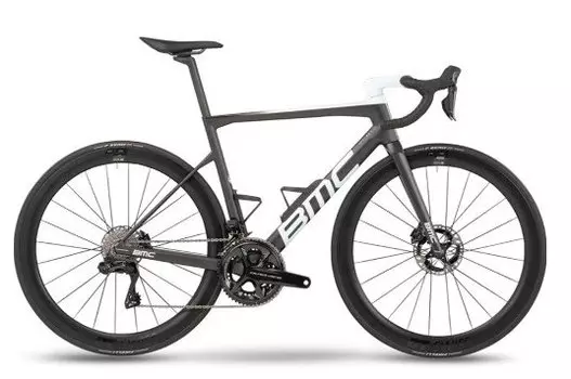 Велосипед шоссейный BMC Teammachine SLR 01 TWO Dura Ace Di2 Disc Miche SWR50, 2023, SLR01TWOLESRM2 (Размер: 51 (на рост: 166-174) Цвет: Серый/белый/красный)
