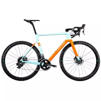 Велосипед шоссейный Chapter 2 TERE Disc Sram Force AXS Cosmic SL32, 28", оранжевый-голубой, 2022, 118072FORCE (Размер: L (170-180 см), Цвет: оранжевый-голубой)