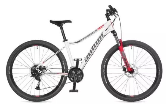 Велосипед женский AUTHOR Solution ASL 2025, 21-2500000056 (Рама: 18 Цвет: белый/серебро/красный)
