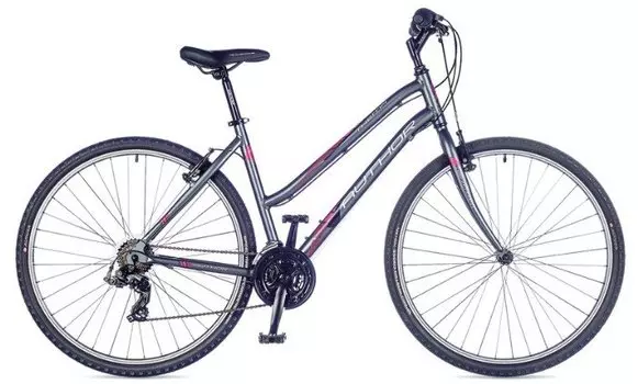 Велосипед женский Author Thema 28", 2025, 21-2500000132 (Рама: 19. Цвет: серебро/фиолетовый)