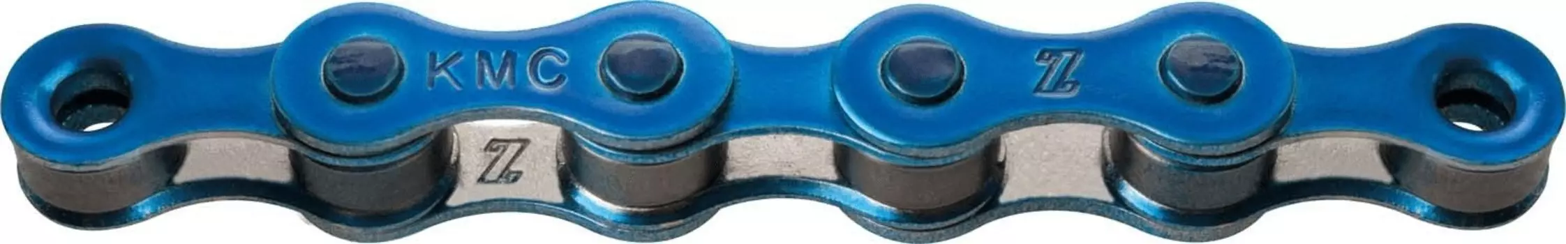 Велосипедная цепь KMC S1, 1 скорость, 1/2х1/8"х116, синяя, без упаковки, S1