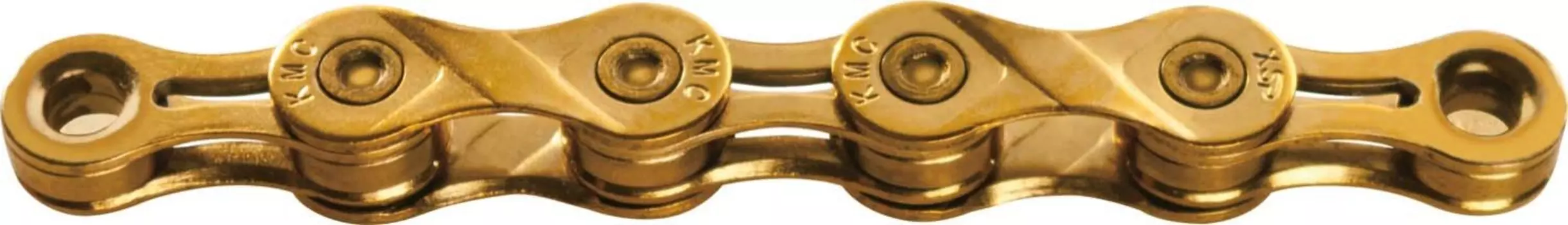 Велосипедная цепь KMC X9 1/2х11/128, 116 звеньев, 27 скоростей, золотой, 300854