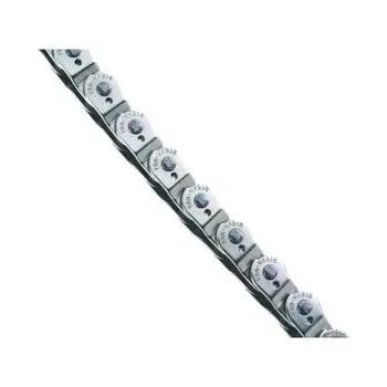 Велосипедная цепь YBN MK918, 1скорость, 1/2"X1/8"Х100, высокопрочные пины, хром, MK918