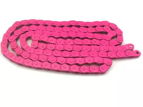 Велосипедная цепь YBN MK918, 1скорость, 1/2"X1/8"X102, высокопрочные пины, MK 918 Pink 102L