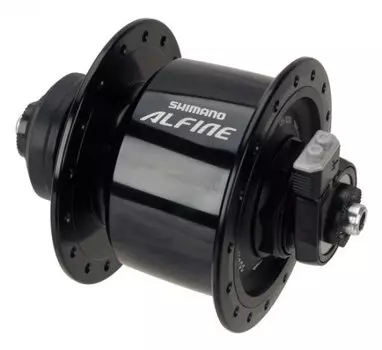 Велосипедная динамотулка SHIMANO Alfine S501, 32 отверстия, 6V-3W, QR, чёрный, EDHS501BL