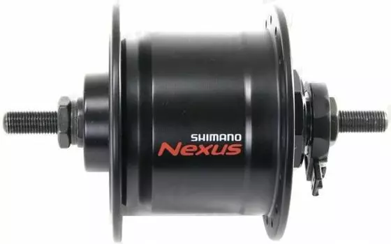 Велосипедная динамовтулка SHIMANO 6V 3.0W, 36 отверстий, под гайки, чёрный, ADHC30003NNAL