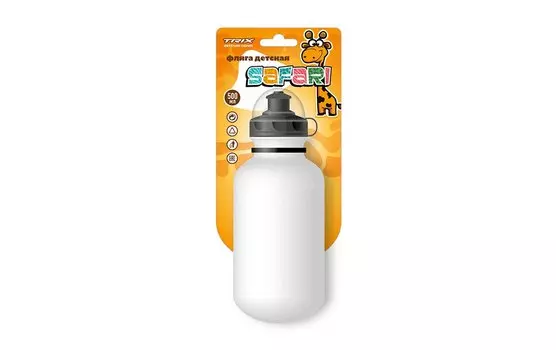 Велосипедная фляга TRIX Safari, детская, 500 мл, защитная крышка, BTTX501SF