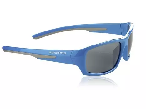 Очки велосипедные SWISSEYE Junior, детские, оправа синяя/серая, линзы дымчатые, 16634