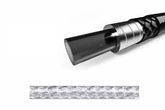 Велосипедная оплетка тормозного троса ELVEDES, с пластиковым вкладышем, 10м, Ø5мм, дымчатый, 182039-10