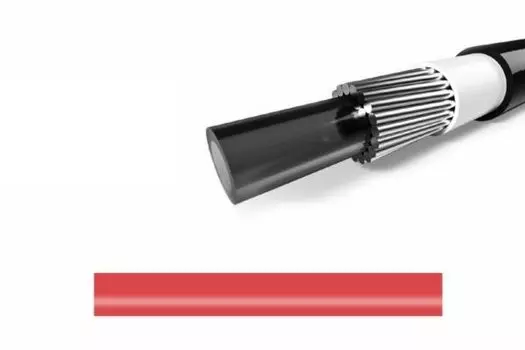 Велосипедная оплетка троса переключения ELVEDES, с пластиковым вкладышем, 10м, Ø4,2мм, красный, 1120SP-7-10