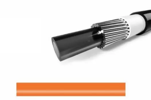 Велосипедная оплетка троса переключения ELVEDES, с пластиковым вкладышем, L 30м, диаметр 4,2мм, оранжевый,1120SP-9-BOX