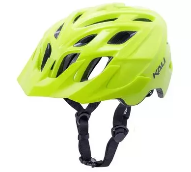 Шлем велосипедный KALI TRAIL/MTB CHAKRA SOLO Sld, неоновый желтый 2019