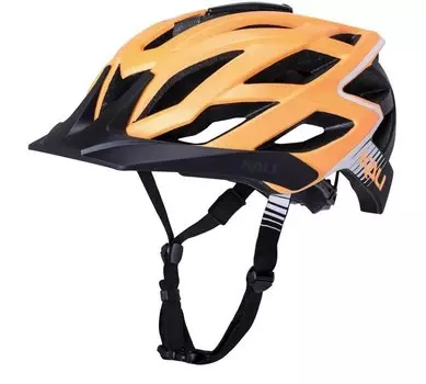 Шлем велосипедный KALI ENDURO/MTB LUNATI, матовый оранжево-черный 2019