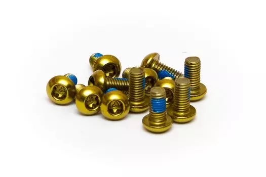 Болты крепления тормозного диска A2Z, Crews ED, 12 штук, золотистый, Star-12-6