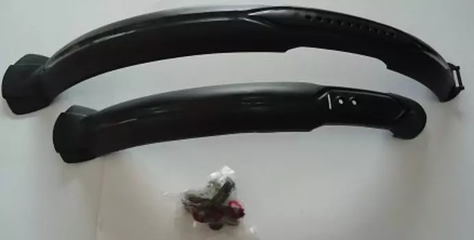 Комплект крыльев удлиненных, 24"-28", материал пластик, черный, HN 11