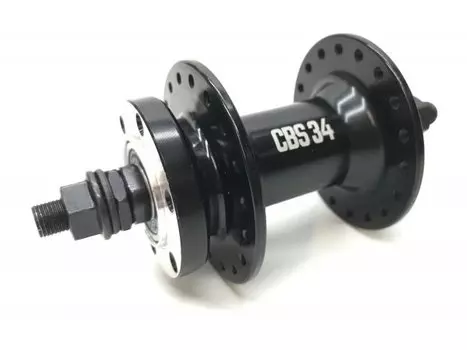 Велосипедная втулка CBS 34 NUT, передняя, 36H, чёрный, промподшипник, гайка, CBHFB208363FDNUT