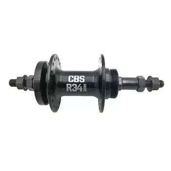 Велосипедная втулка CBS 34 NUT, задняя, под трещотку, 36H, промподшипник, гайки, чёрный, CBHFB20836RDNUT