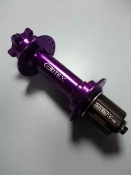 Велосипедная втулка для фэтбайка Bitex, задняя, под кассету, фиолетовый, FB-MTR-M10-190Purple_ShAL