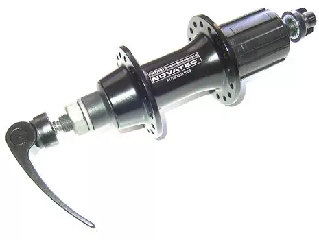 Велосипедная втулка NOVATEC, задняя, под кассету, 11 скоростей, 32Н, с эксцентриком, чёрная, F362SBT-11S-135